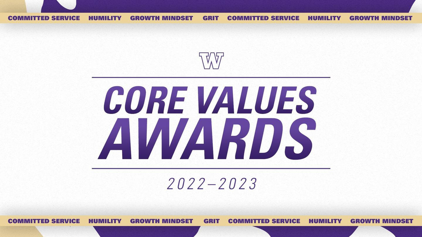 Four Student-Athletes Earn Washington's Core Values Awards